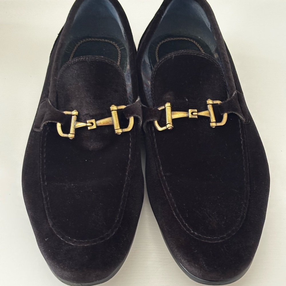 Steve Madden Men's Delrayy Black Velvet Slip-On Loafer Shoe Size 13M